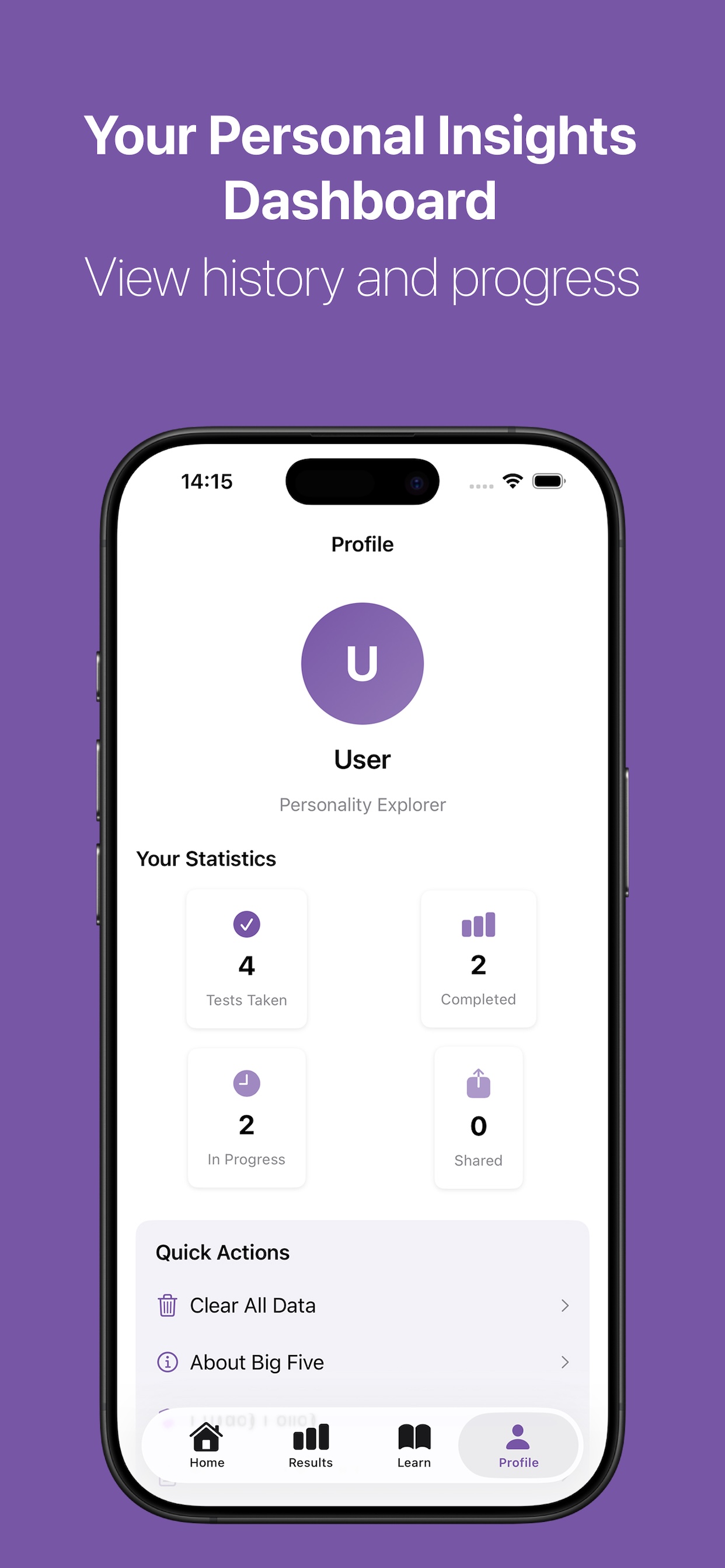 our Personal Insights Dashboard